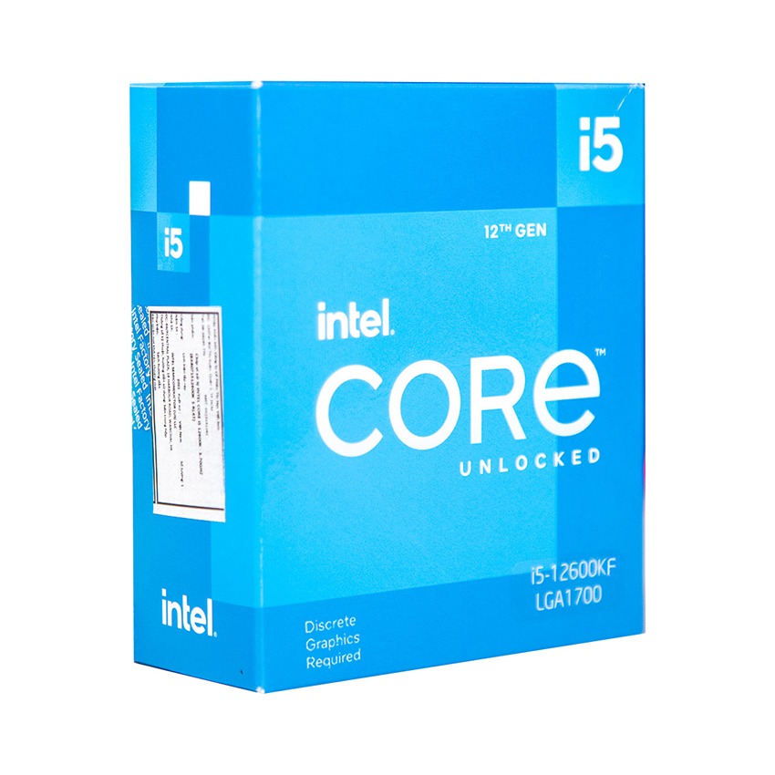 CPU INTEL CORE I5-12600KF (3.7GHZ TURBO UP TO 4.9GHZ, 10 NHÂN 16 LUỒNG, 20MB CACHE, 125W) - SOCKET INTEL LGA 1700)
